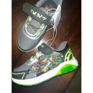 NICKELODEON LITTLE KID TMNT LIGHTED Boy’s size 13 LIGHT-UP SNEAKERS Nickelodeon